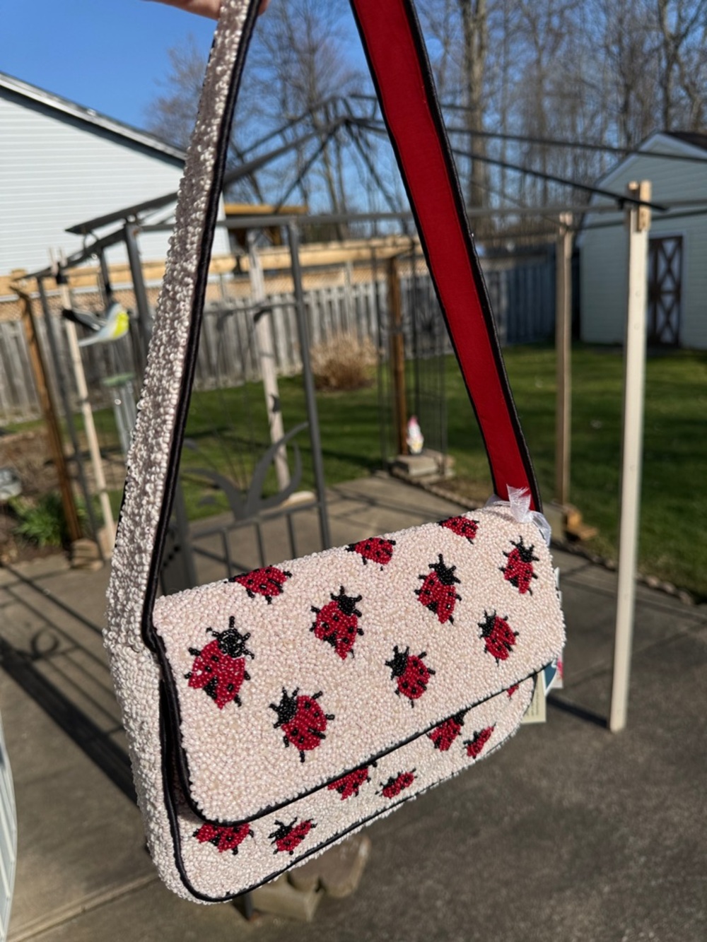 Viral beaded bag ladybugs NWT - Picture 12 of 13